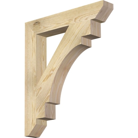 Ekena Millwork Merced Slat Rough Sawn Bracket, Douglas Fir, 4"W x 26"D x 30"H BKT04X26X30MRC06RDF